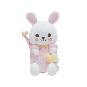 Combi Lula Rabbit soft activity book shown from the front.