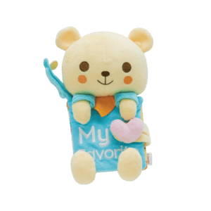 Combi Malo Bear soft activity book shown from the front.