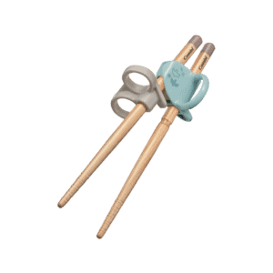 Combi Education Chopsticks Wood Right Hand in blue.