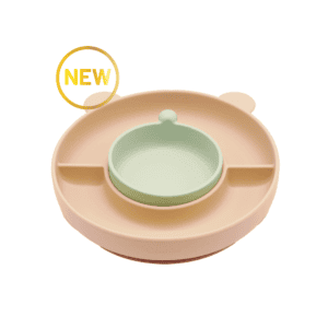 COMBI SILICON BEAR SUCTION PLATE + MINI BOWL