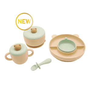COMBI SILICON BEAR TABLEWARE GIFT SET